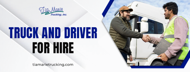 truck and driver for hire